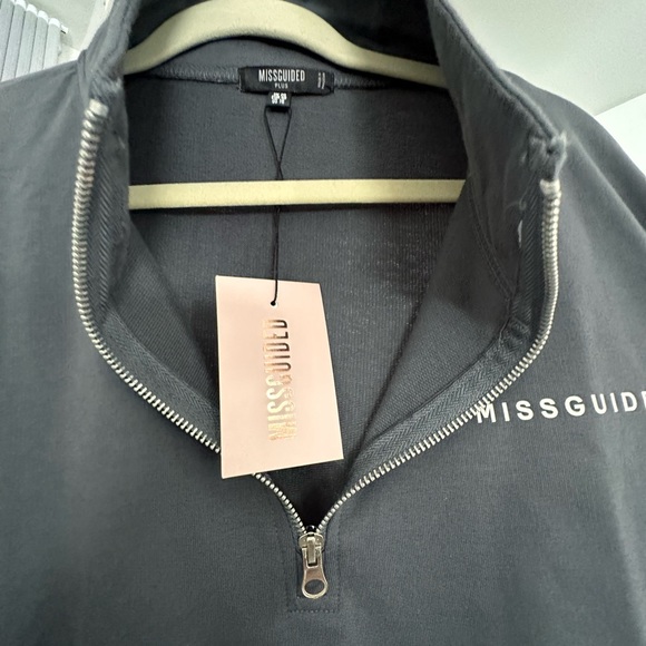 MISSGUIDED HOODIE IN GRAY - Picture 8 of 10